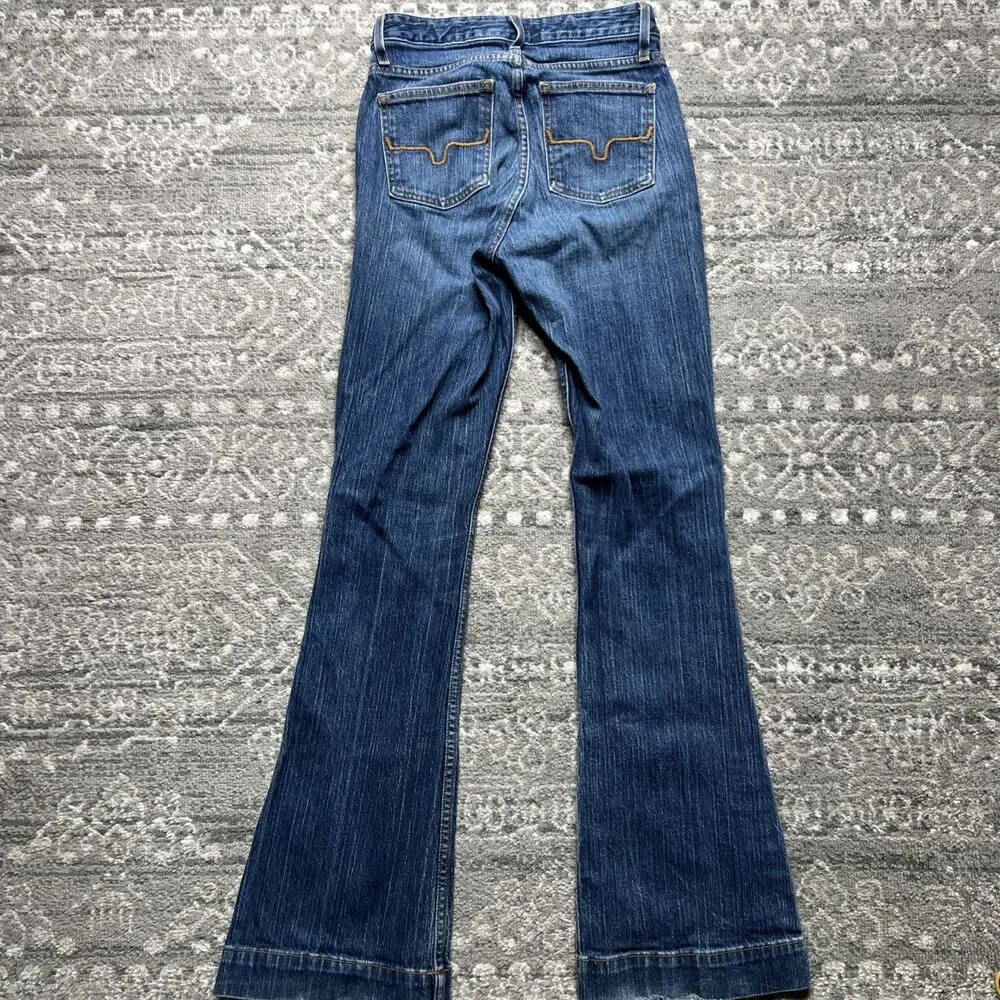 Kimes Ranch Jennifer Jeans Women's 0x32 High Rise Wide Flare Leg Western Blue - Picture 9 of 10